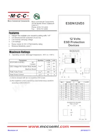 ESDN12VD3-TP Datasheet Cover