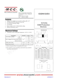 ESDN12VD3-TP Datasheet Copertura