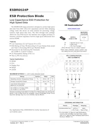 ESDR0524SMUTAG Datasheet Cover