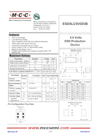 ESDSLC5V0D3B-TP Datasheet Copertura