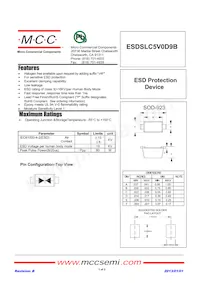 ESDSLC5V0D9B-TP Datasheet Cover