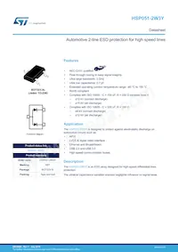 HSP051-2W3Y Datasheet Cover