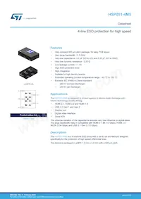 HSP051-4M5數據表 封面