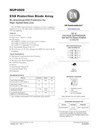 NUP4000DR2G Datenblatt Cover