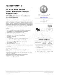 NZ23C5V6ALT1G Datasheet Copertura