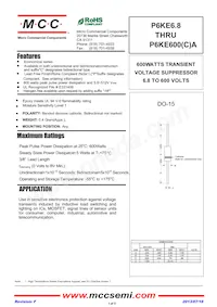 P6KE110CA-TP Datasheet Cover