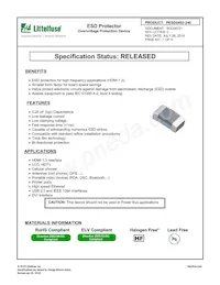 PESD0402-240 Datasheet Cover