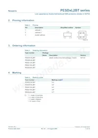PESD12VL2BT/S911 Datasheet Page 2