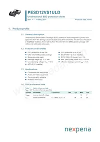 PESD12VS1ULD Datasheet Cover