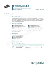 PESD15VS1ULD Datasheet Cover