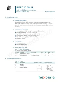 PESD1CAN-UX Datasheet Cover