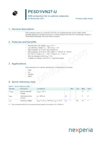 PESD1IVN27-UX Datasheet Copertura