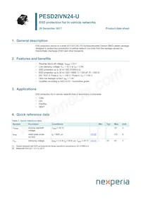 PESD2IVN24-UX Datasheet Copertura