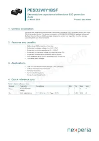 PESD2V0Y1BSFYL Datenblatt Cover