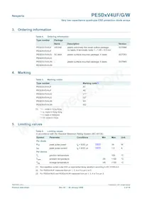 PESD3V3V4UG Datasheet Page 3
