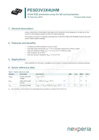 PESD3V3X4UHMYL Datasheet Cover