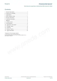 PESD4V0W1BCSFYL Datasheet Page 16