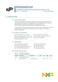 PESD5V0F5UF Datasheet Page 2