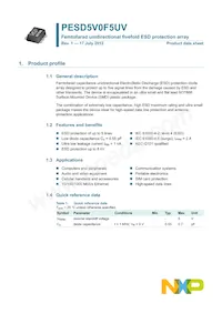 PESD5V0F5UV Datasheet Page 2