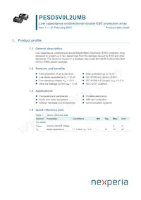 PESD5V0L2UMB Datasheet Cover