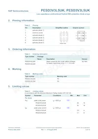 PESD5V0L5UK Datasheet Page 3