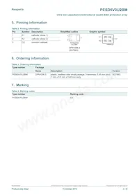 PESD5V0U2BM Datasheet Page 2