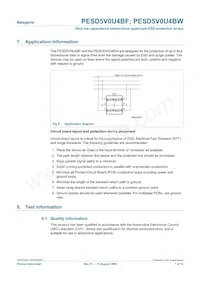 PESD5V0U4BF Datasheet Page 7