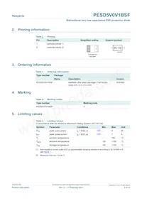 PESD5V0V1BSF Datasheet Page 2