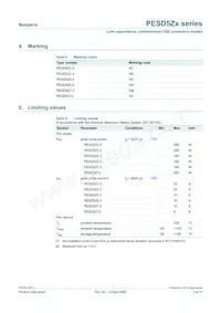 PESD5Z5.0F Datasheet Page 3