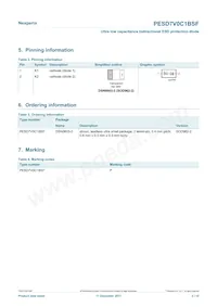 PESD7V0C1BSFYL Datasheet Pagina 2