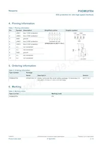 PHDMI2FR4Z數據表 頁面 2