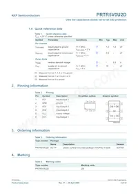 PRTR5V0U2D Datasheet Page 3