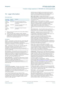 PTVS12VZ1USKYL Datasheet Pagina 12