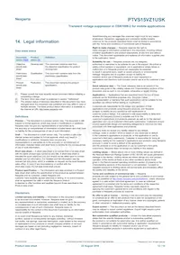 PTVS15VZ1USKYL Datasheet Page 12