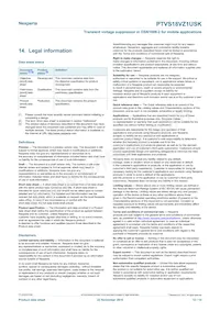 PTVS18VZ1USKYL Datasheet Page 12