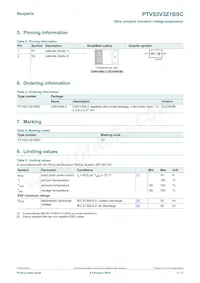 PTVS3V3Z1BSCYL Datasheet Page 2