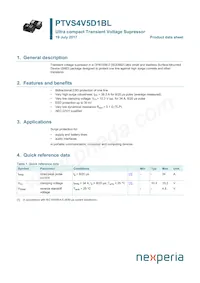 PTVS4V5D1BLYL Datasheet Cover