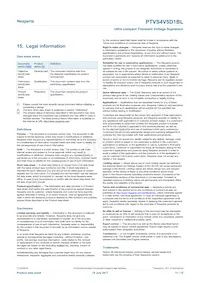 PTVS4V5D1BLYL Datasheet Pagina 11