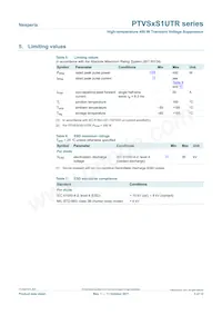 PTVS9V0S1UTR Datasheet Page 3