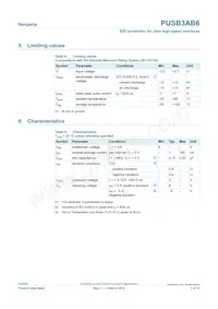 PUSB3AB6Z數據表 頁面 3