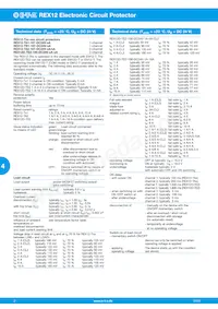 REX12-TA2-107-DC24V-3A/3A數據表 頁面 2