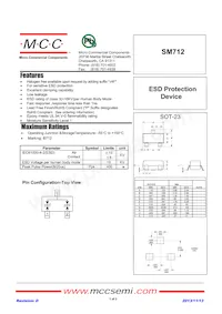 SM712-TP Datasheet Cover