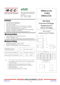 SMA6J18CA-TP Datasheet Cover