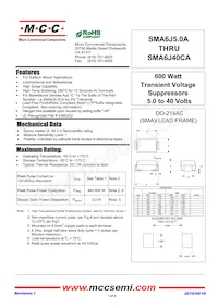 SMA6J5.0CA-TP數據表 封面