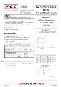 SMBJP6KE120CA-TP Datasheet Cover