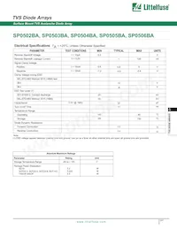 SP0506BAATG Таблица данных Страница 2