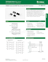 SP6003-06UTG-1 데이터 시트 표지