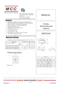 SRV05-4L-TP Datasheet Cover