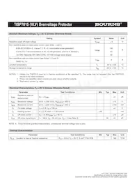 TISP7015DR-S Datasheet Page 2