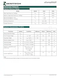UCLAMP2512T.TCT數據表 頁面 2